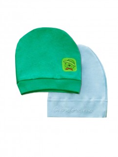 Комплект шапочек 517ир - голубая и зеленая